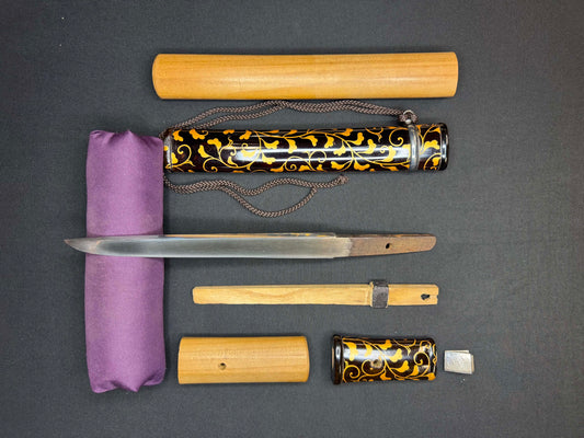 Antique Nihonto - thiccc Yoroi Doshi Armor Piercer Tanto with Koshirae