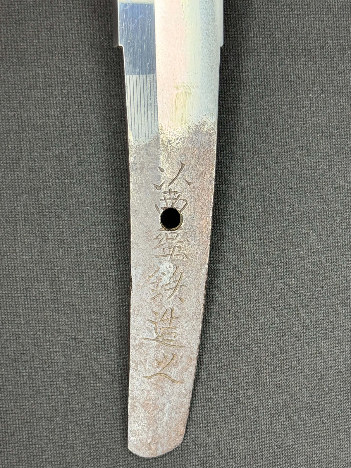 Antique Nihonto - Osoraku Tanto in Shirasaya, Signed Nio Father Kiyomori and Son Kiyozane, Made of Nanbantetsu, NBTHK Certified