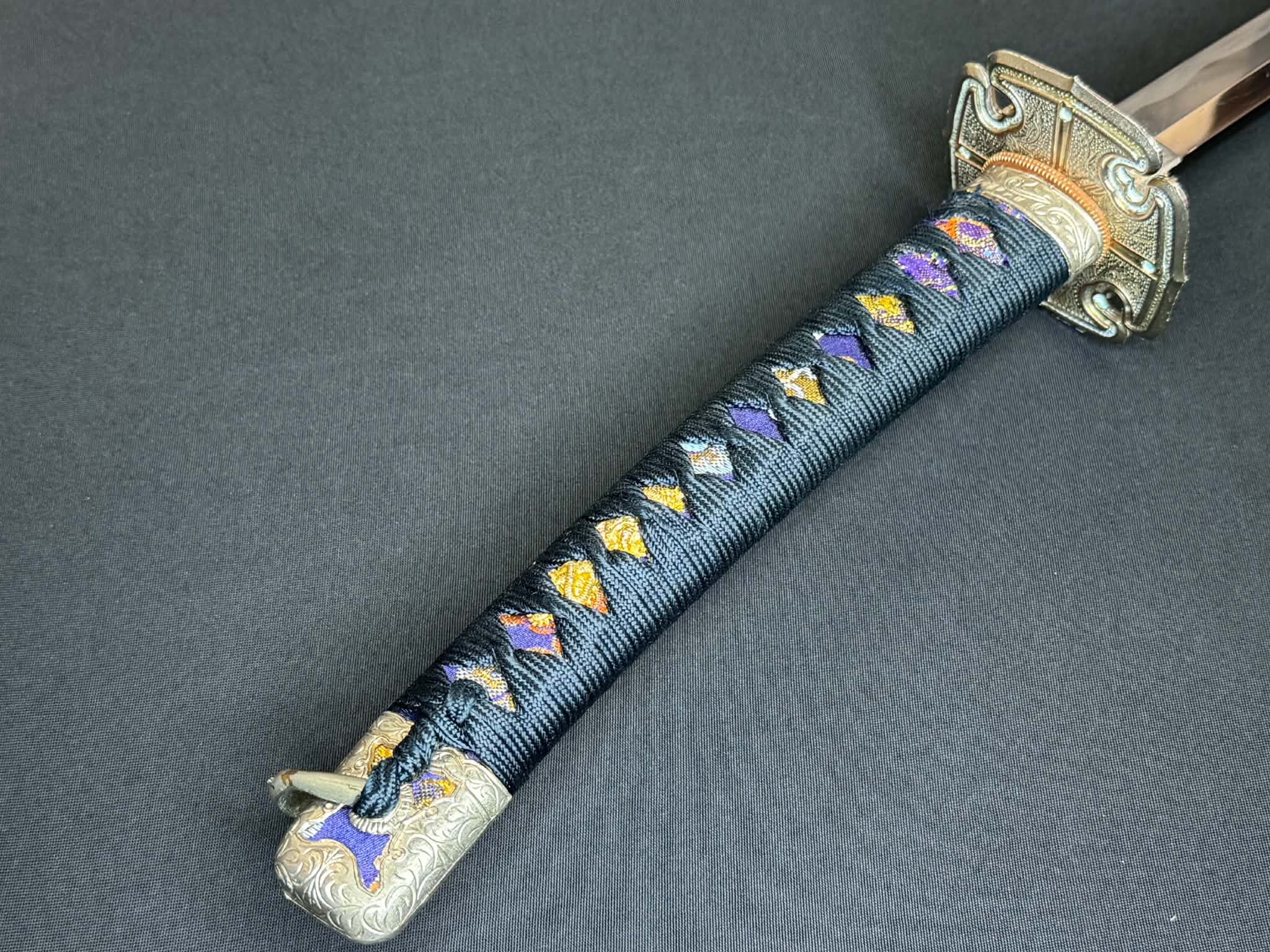 Antique Nihonto - Possible BATTLE DAMAGE Katana in Tachi Koshirae, signed Kunimune (unverified)