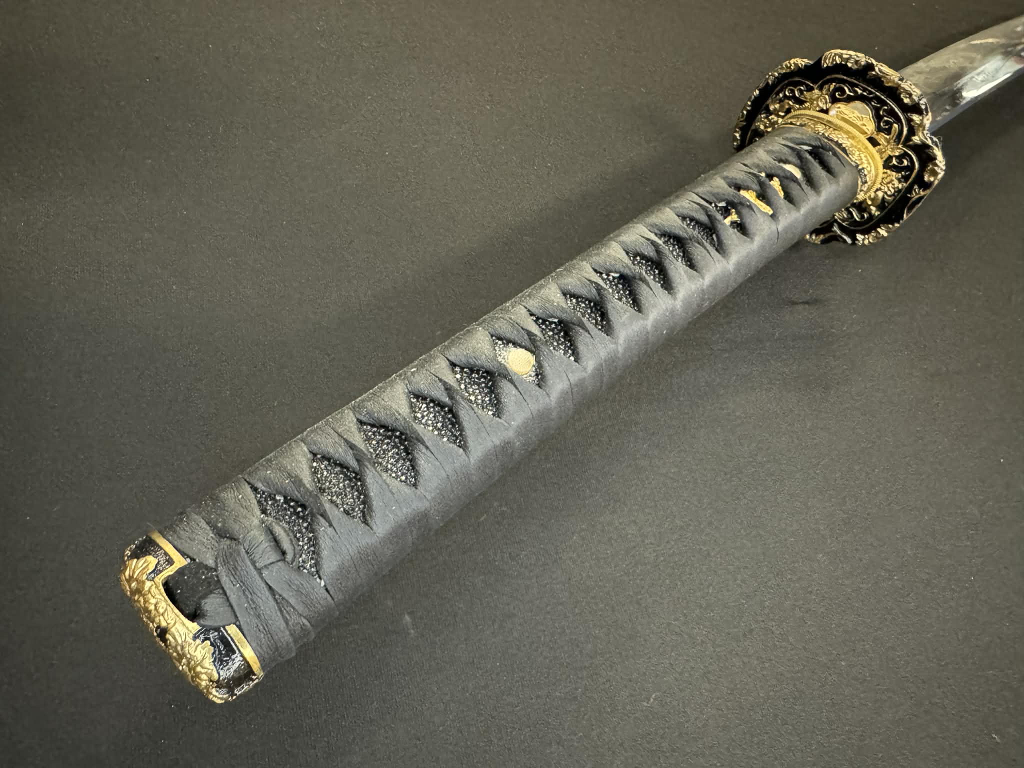 Moritaka Razor Prestige Katana - Midnight Spring - Clay-Tempered T10 Choji hamon, Hazuya Polish