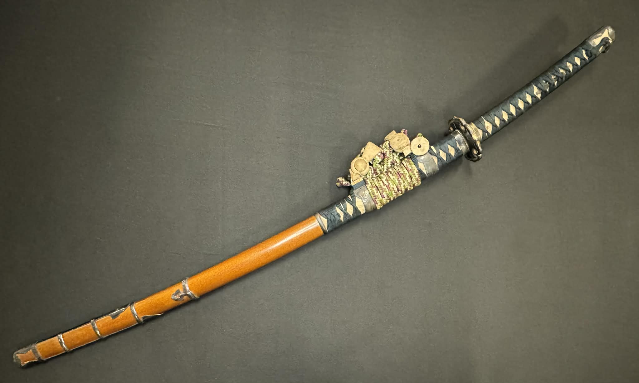 Nihonto - Showato Katana in Tachi Koshirae, Signed Seki Kanemune Saku