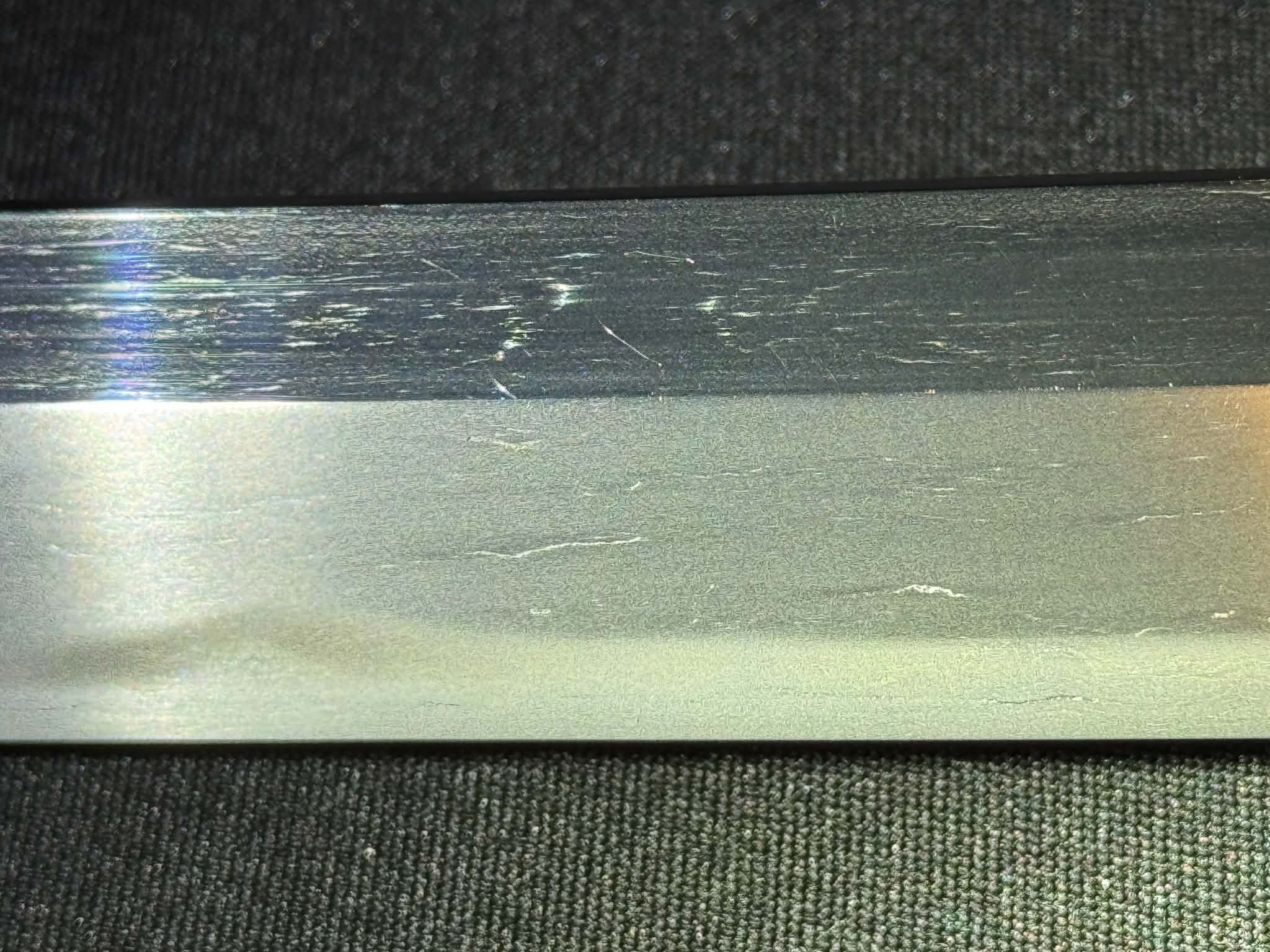 Antique Nihonto - Possible BATTLE DAMAGE Katana in Tachi Koshirae, signed Kunimune (unverified)