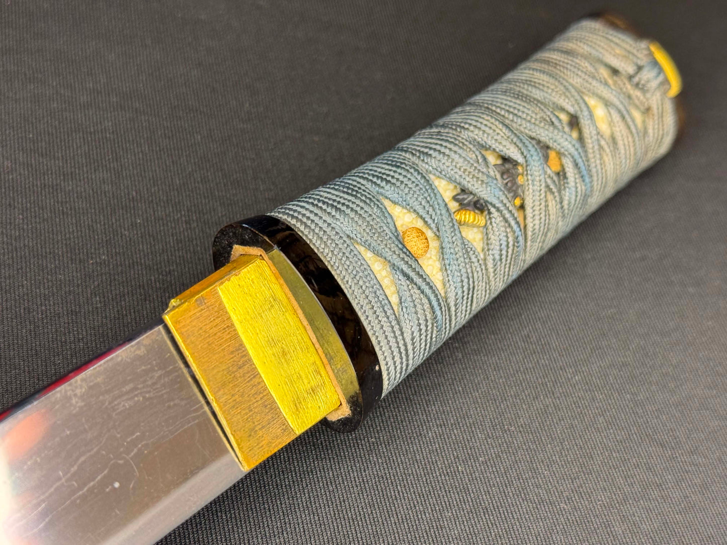 Antique Nihonto - Tanto with Koshirae, signed Jumyo, NBTHK certified