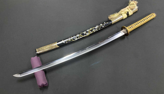 Custom Mounted Katana - Hand forged Tamahagane/Orishigane