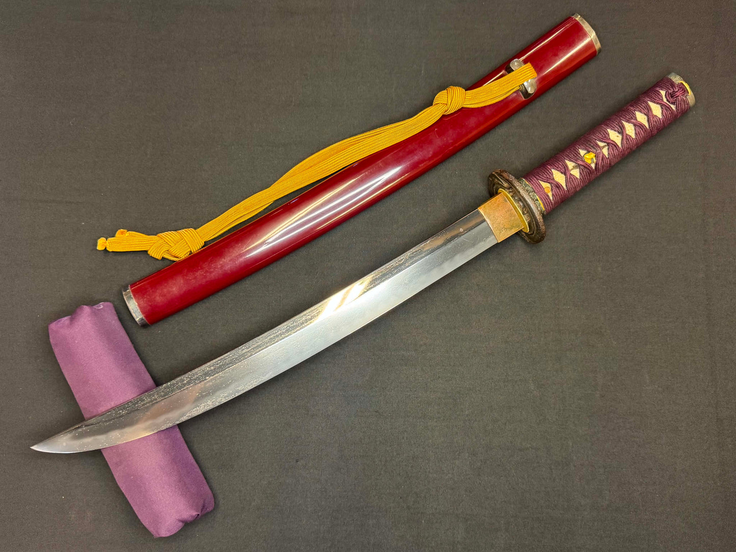 Antique Nihonto - Naginate naoshi in Wakizashi in Koshirae