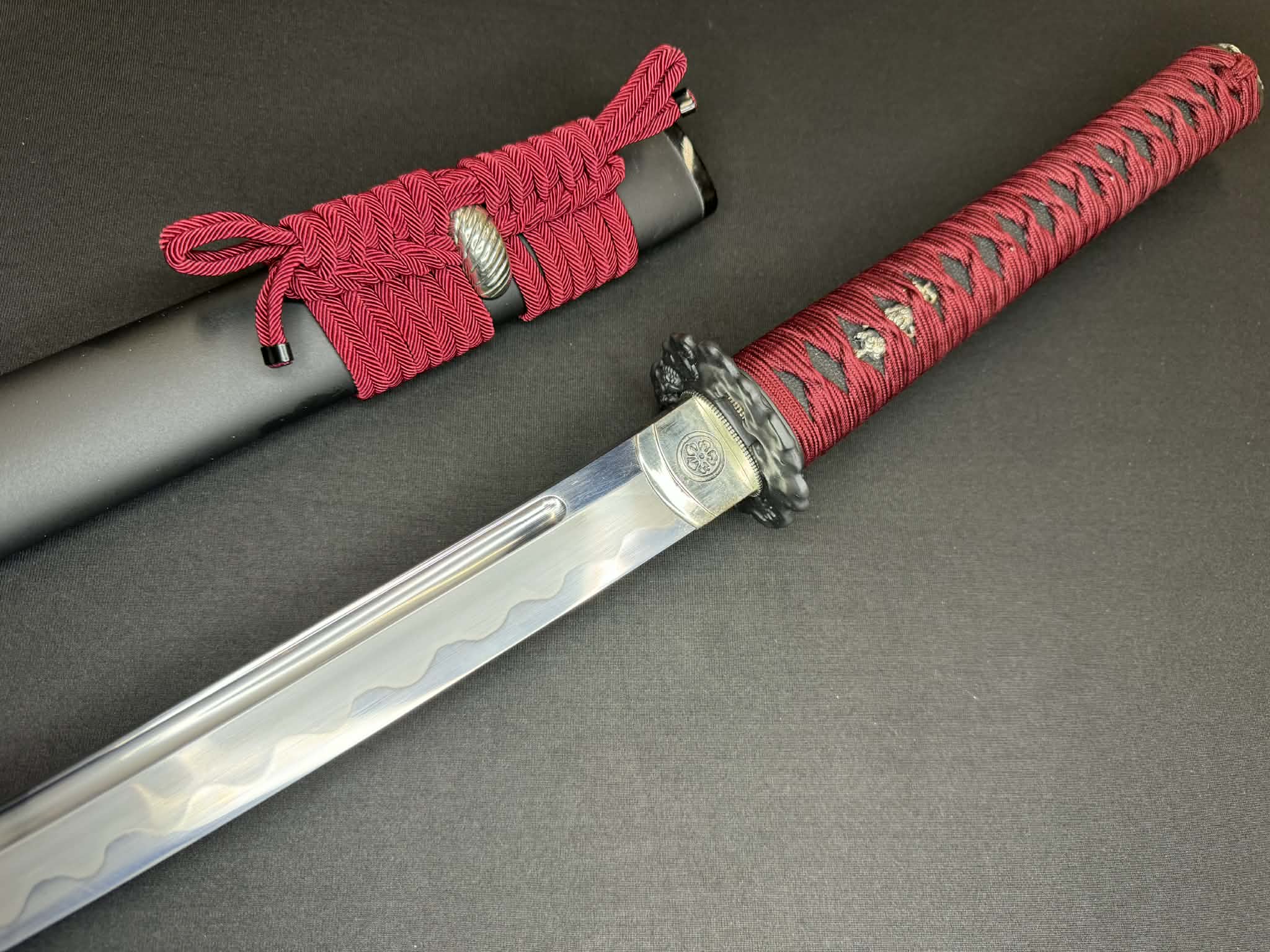 USED Thaitsuki Dragon Spark Katana, Unokubi 1095 Clay tempered exclusive