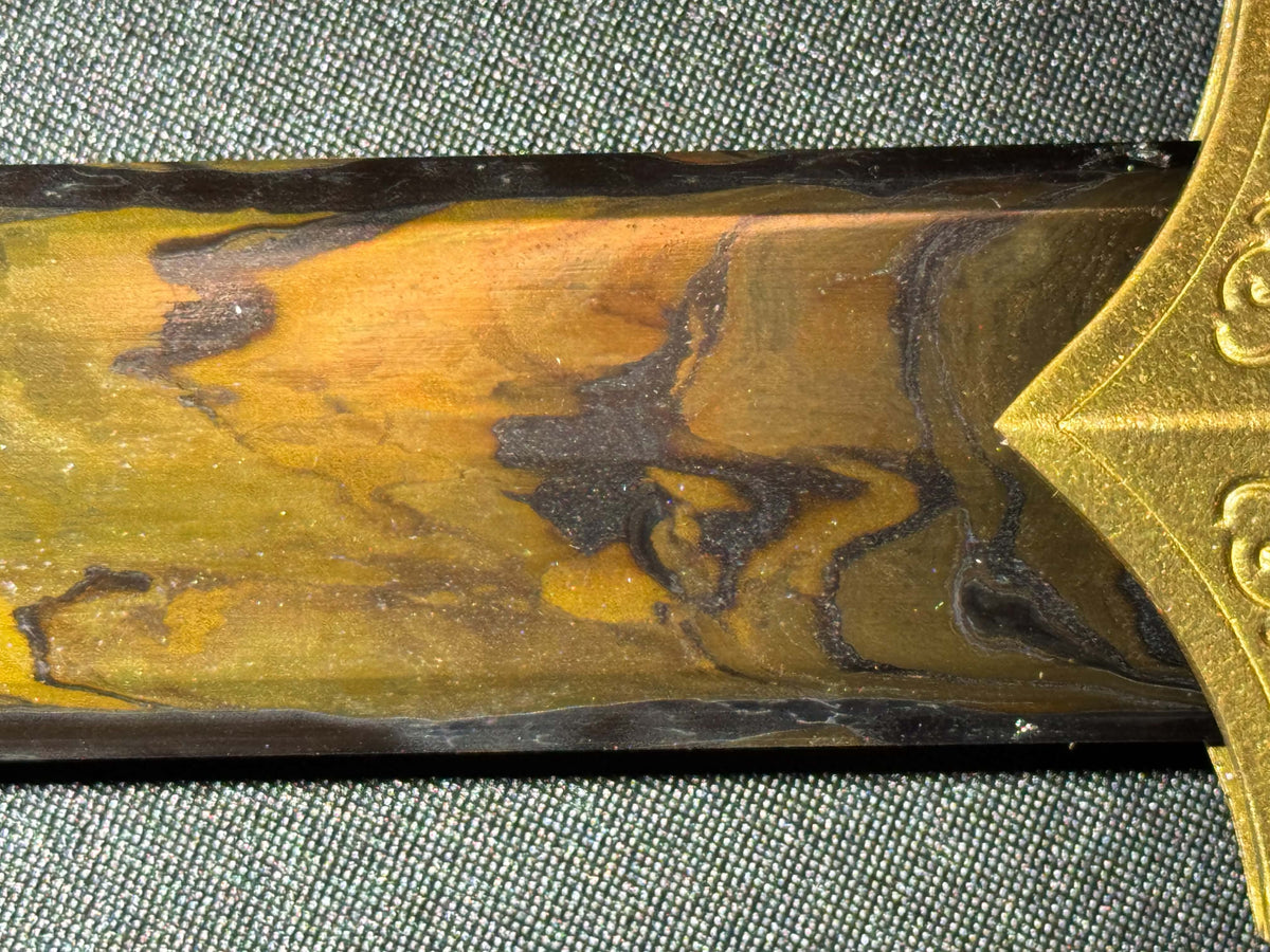 Cloudhammer Han Jian - Sokka 's Space Sword - Pattern Welded Meteorite Steel