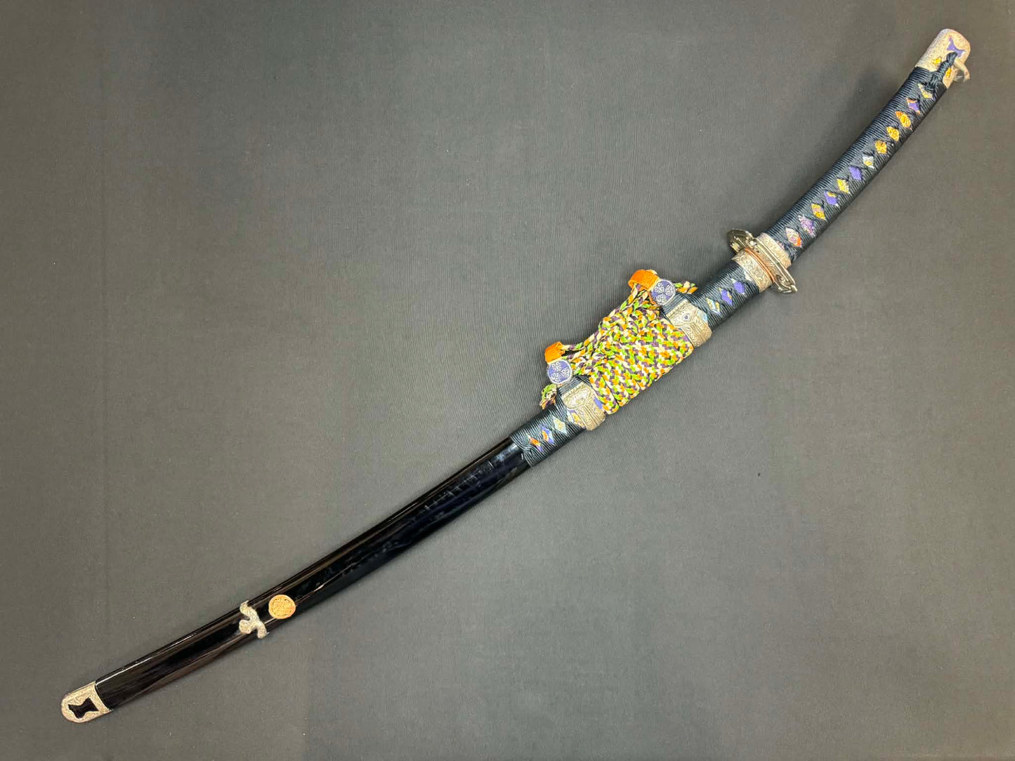 Antique Nihonto - Possible BATTLE DAMAGE Katana in Tachi Koshirae, signed Kunimune (unverified)