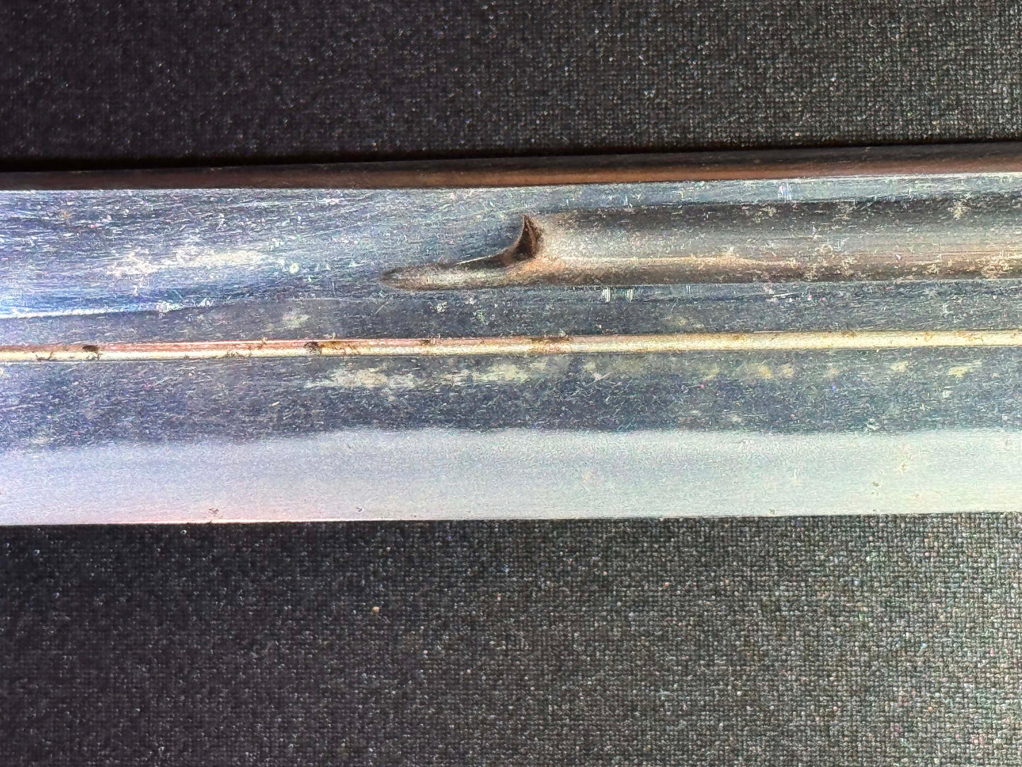 Antique Nihonto - Naginata Naoshi Wakizashi in Shirasaya, signed Soshu Ise Daijo (unverified)