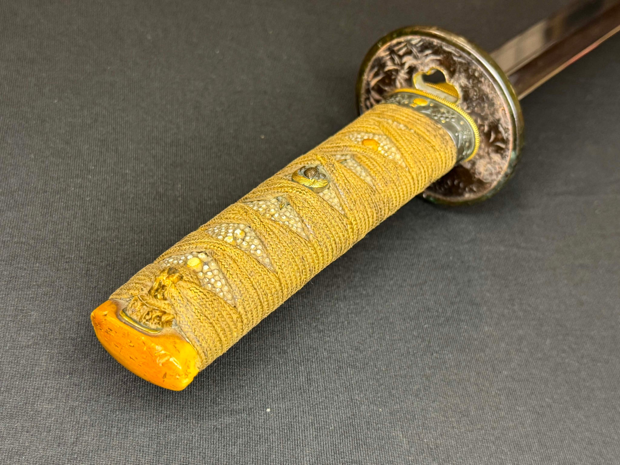 Antique Nihonto - Naginata Naoshi Wakizashi in Koshirae