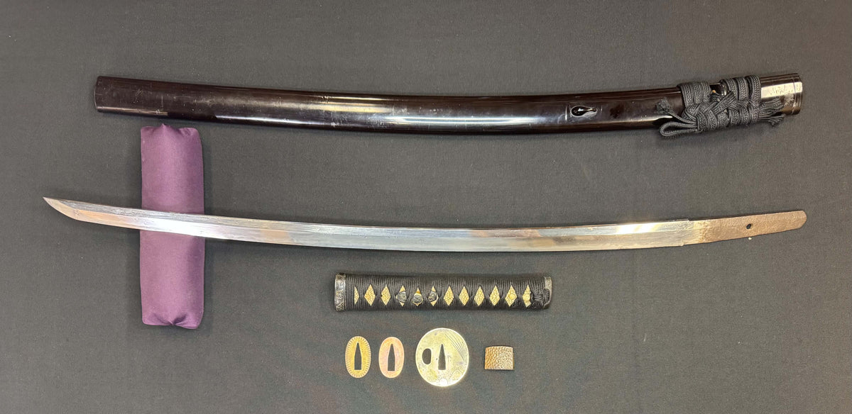 Antique Nihonto - Katateuchi Katana in Koshirae