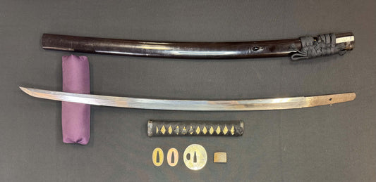 Antique Nihonto - Katateuchi Katana in Koshirae
