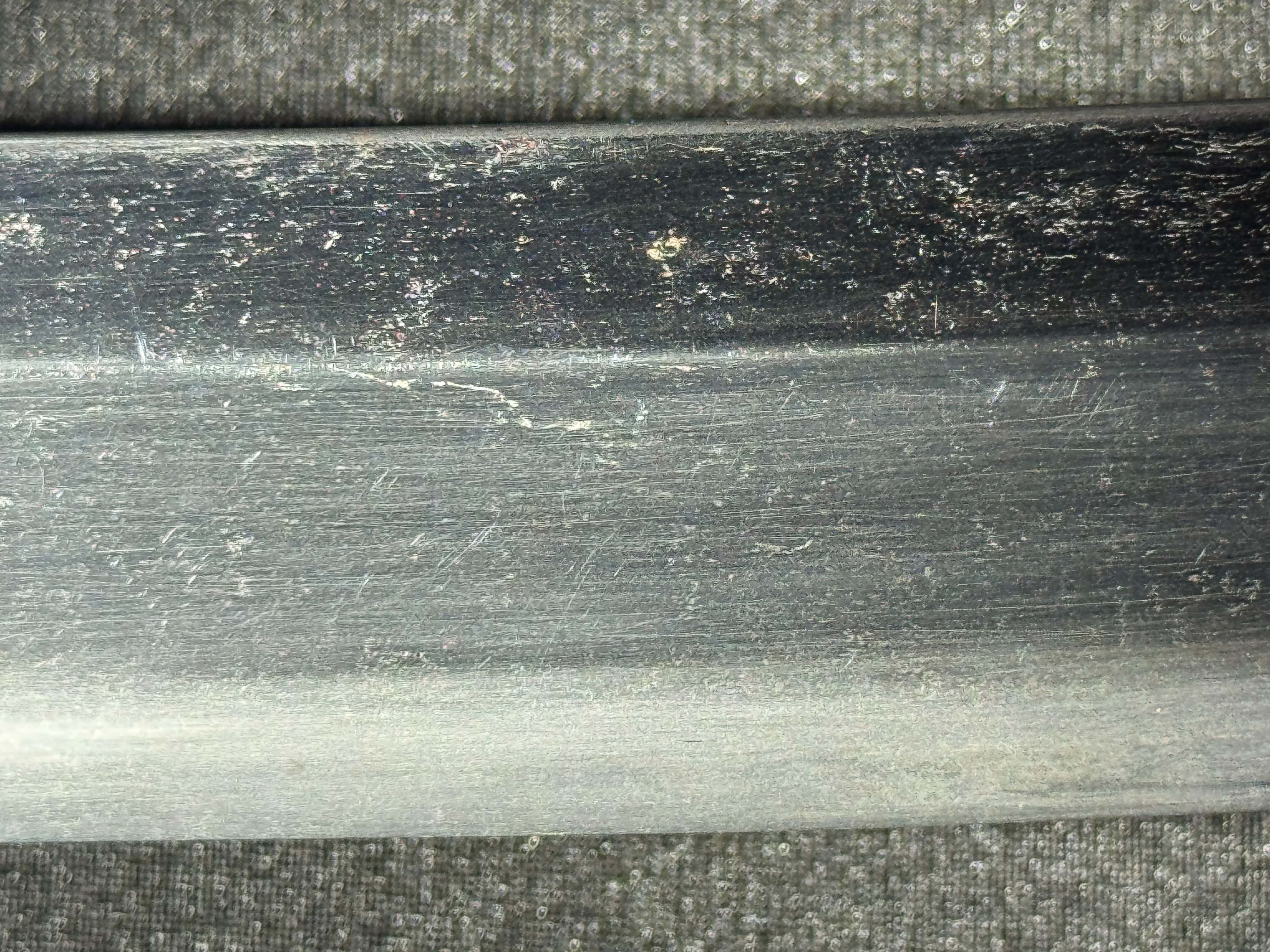 Antique Nihonto - WIDE Naginata Naoshi Wakizashi in Koshirae, signed Chikushu Ju Sa (unverified)