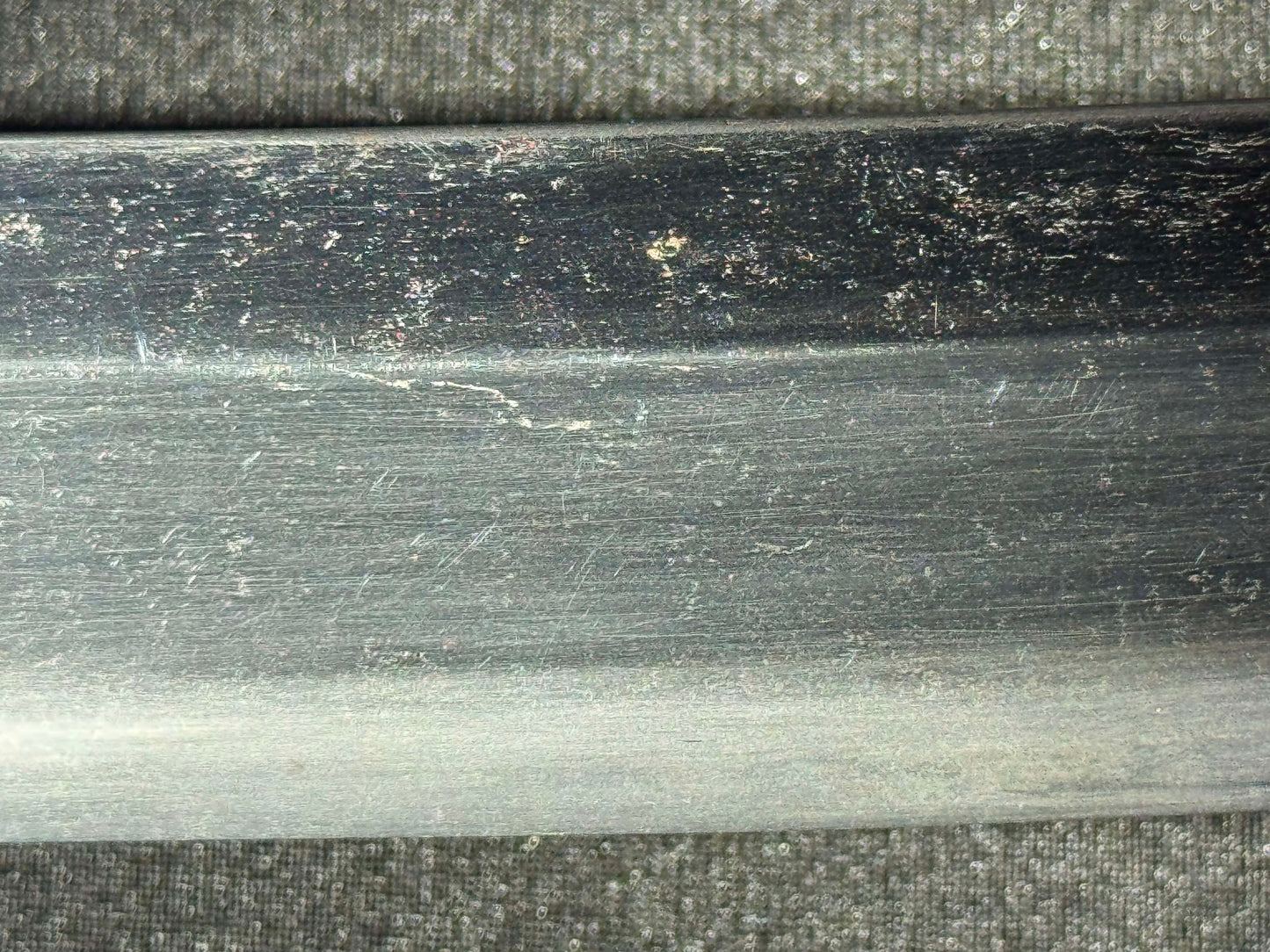 Antique Nihonto - WIDE Naginata Naoshi Wakizashi in Koshirae, signed Chikushu Ju Sa (unverified)