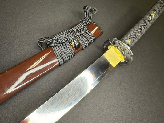 Legacy Blades Samgakdo Korean Mat Cutter - scarlet raptor - 1095 Clay Tempered Carbon Steel 40mm