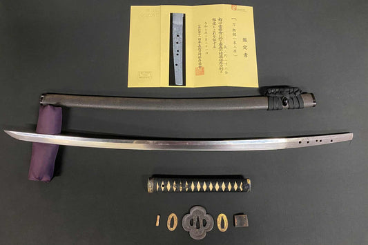 Antique Nihonto - Katana in Koshirae - Late Muromachi (500 years old) - NBTHK Attributed to Latter Mihara