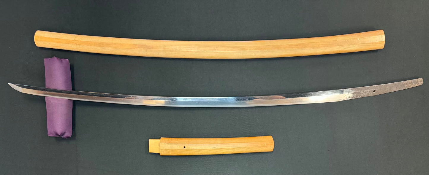 Antique Nihonto - VERY LONG Katana in Shirasaya - hagire