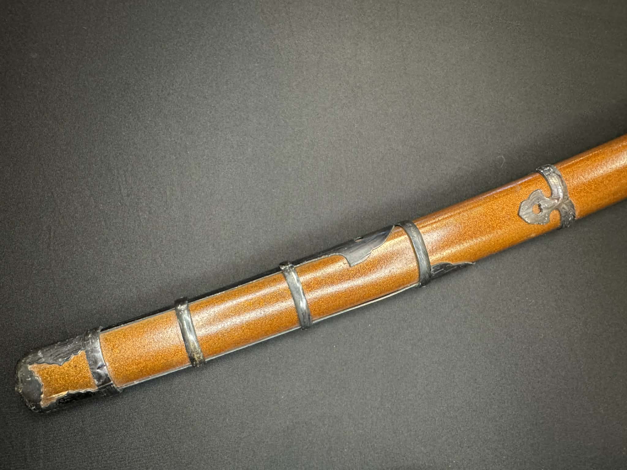 Nihonto - Showato Katana in Tachi Koshirae, Signed Seki Kanemune Saku