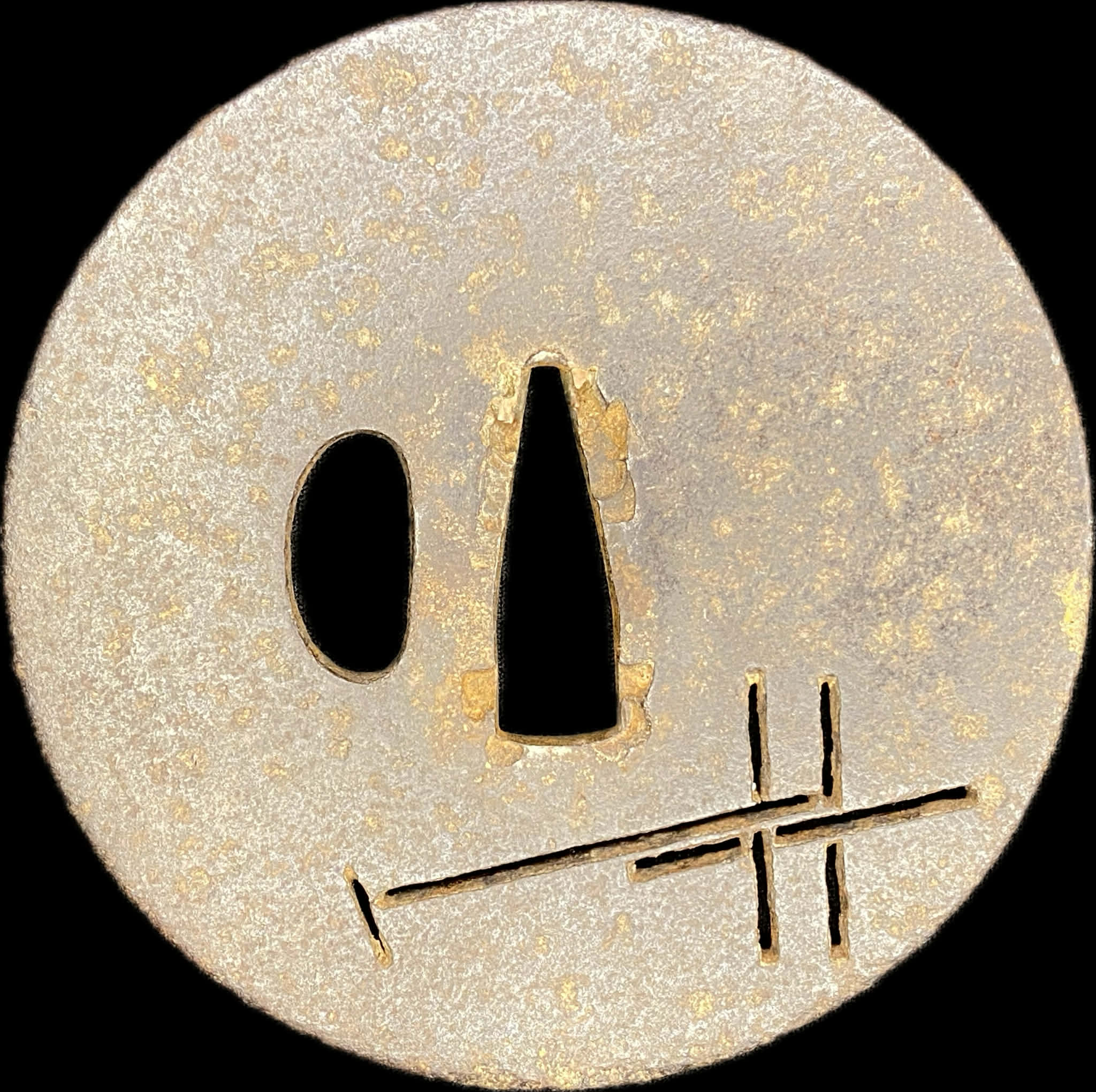 Antique Nihonto - Tachi in Katana Koshirae - signed Morihisa (unverified) possible Christian Tsuba