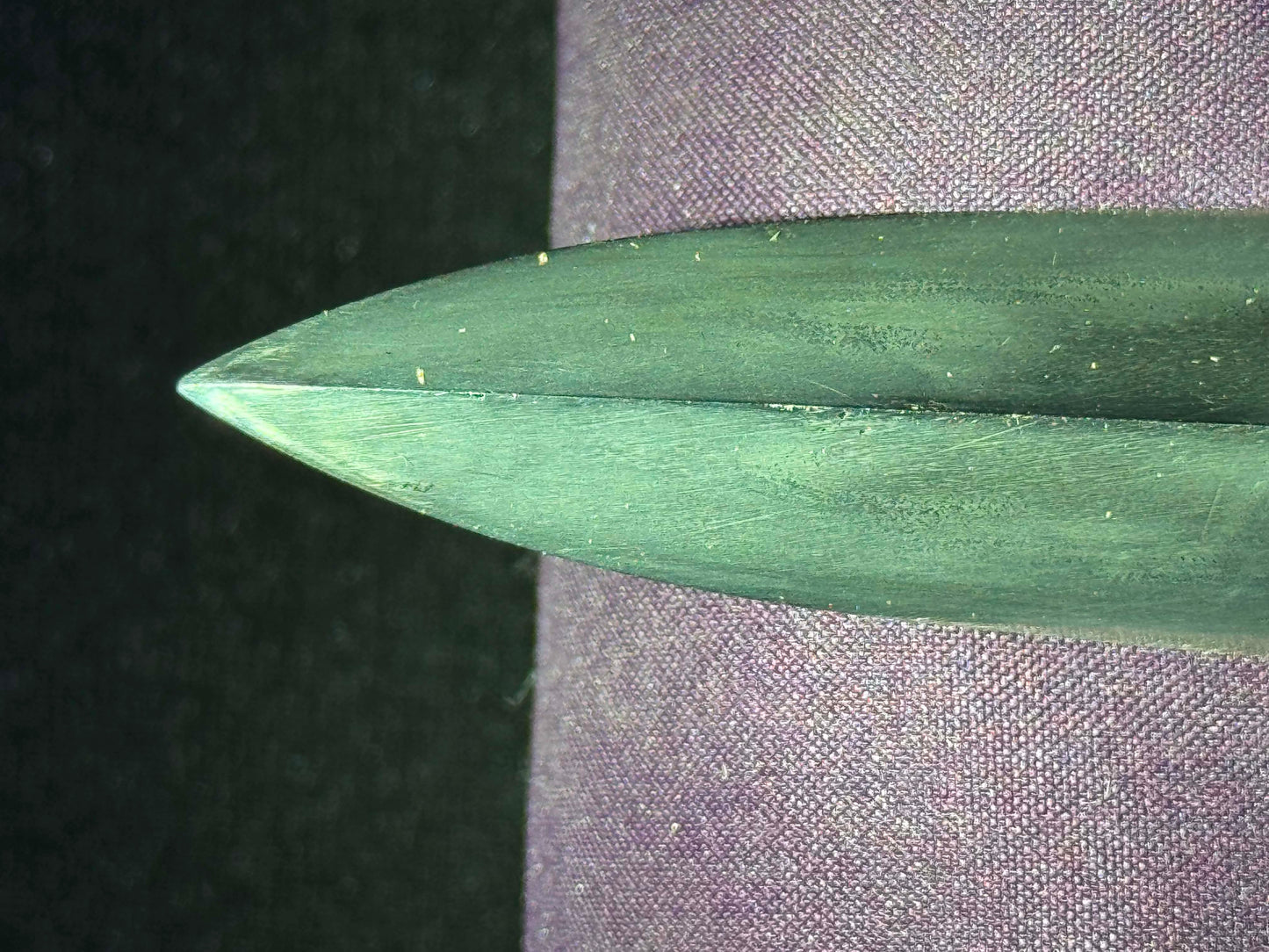 Antique Nihonto - Sankaku Yari in Shikomizue mounts (Stick Sword), signed -tsune