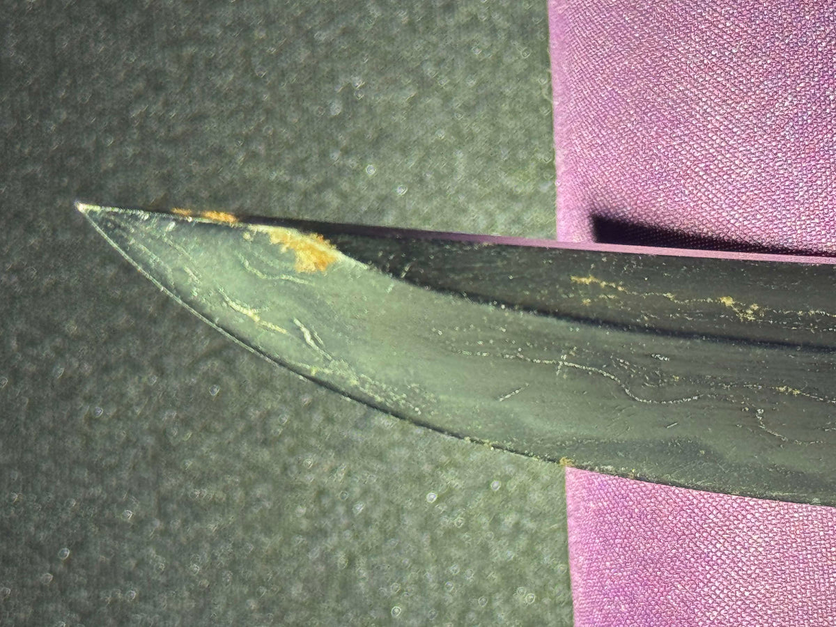 Antique Nihonto - Kanmuri Tanto in Koshirae, signed Hiromasa (not verified)