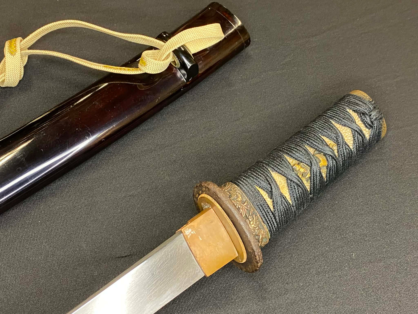 Antique Nihonto -  Yoroi Doshi Tanto in Hamidashi Koshirae