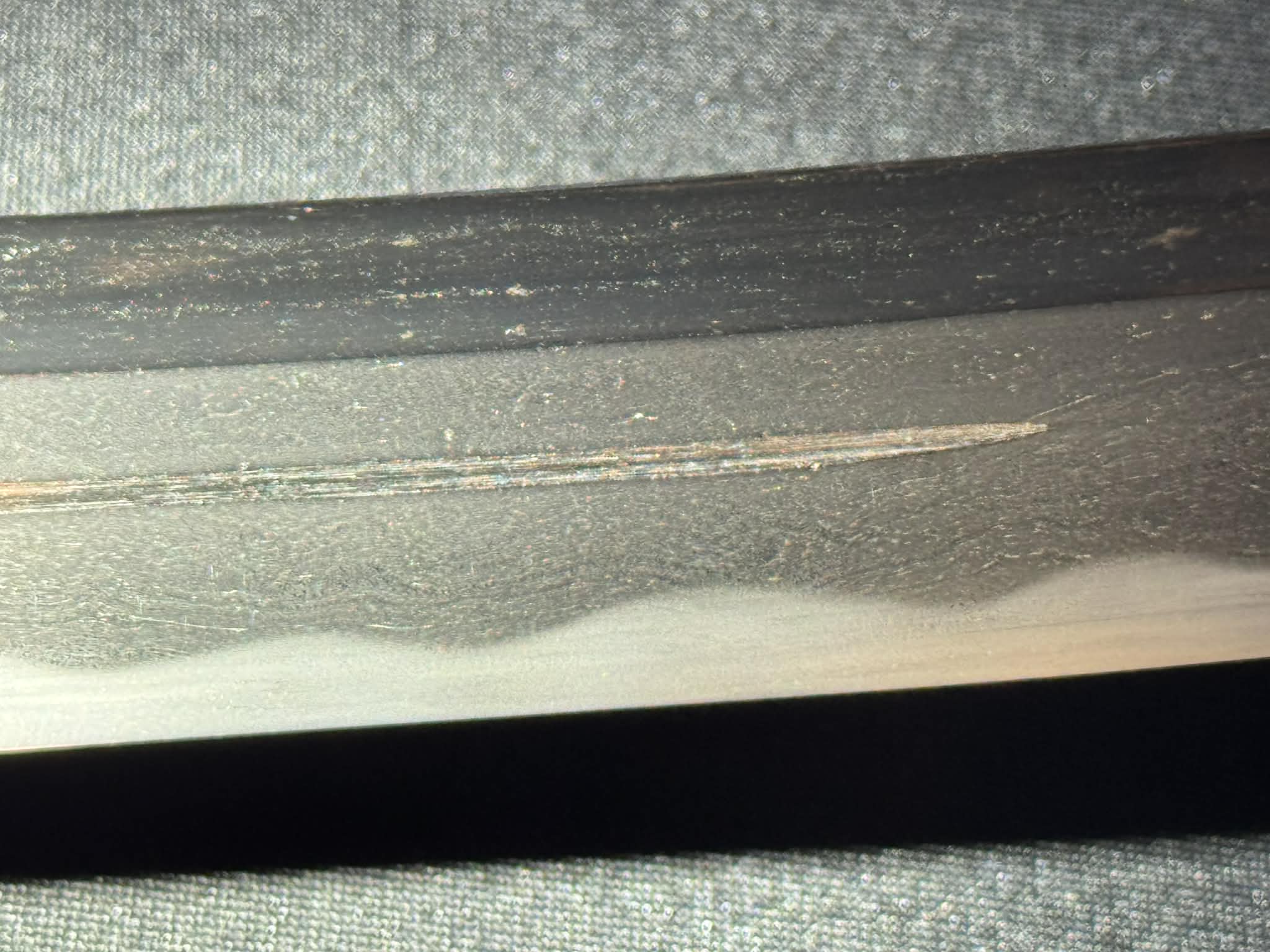 Antique Nihonto - Naginata Naoshi Wakizashi in Shirasaya - signed Echizen Kuni Ju Kanenori, NBTHK certified