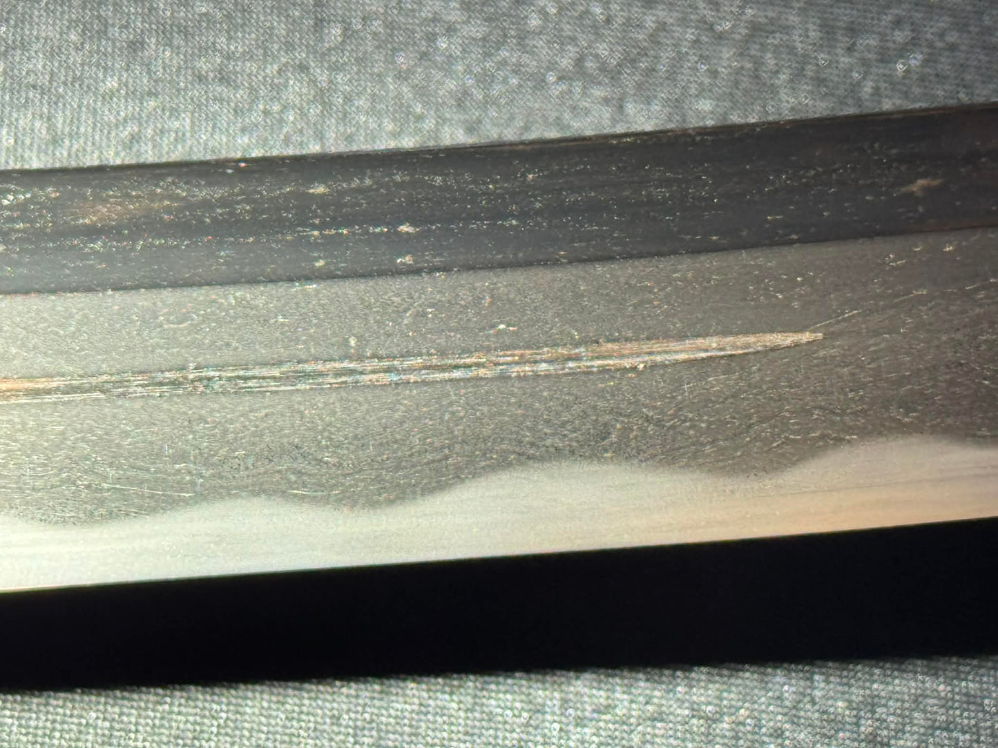 Antique Nihonto - Naginata Naoshi Wakizashi in Shirasaya - signed Echizen Kuni Ju Kanenori, NBTHK certified