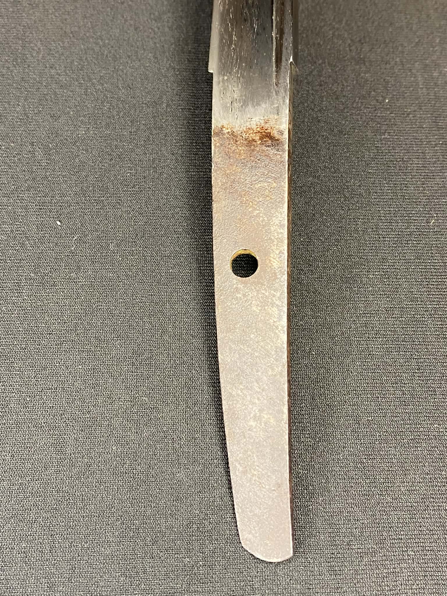 Antique Nihonto -  Kikuchi Yari Tanto in Hamidashi Koshirae - Late Muromachi Period