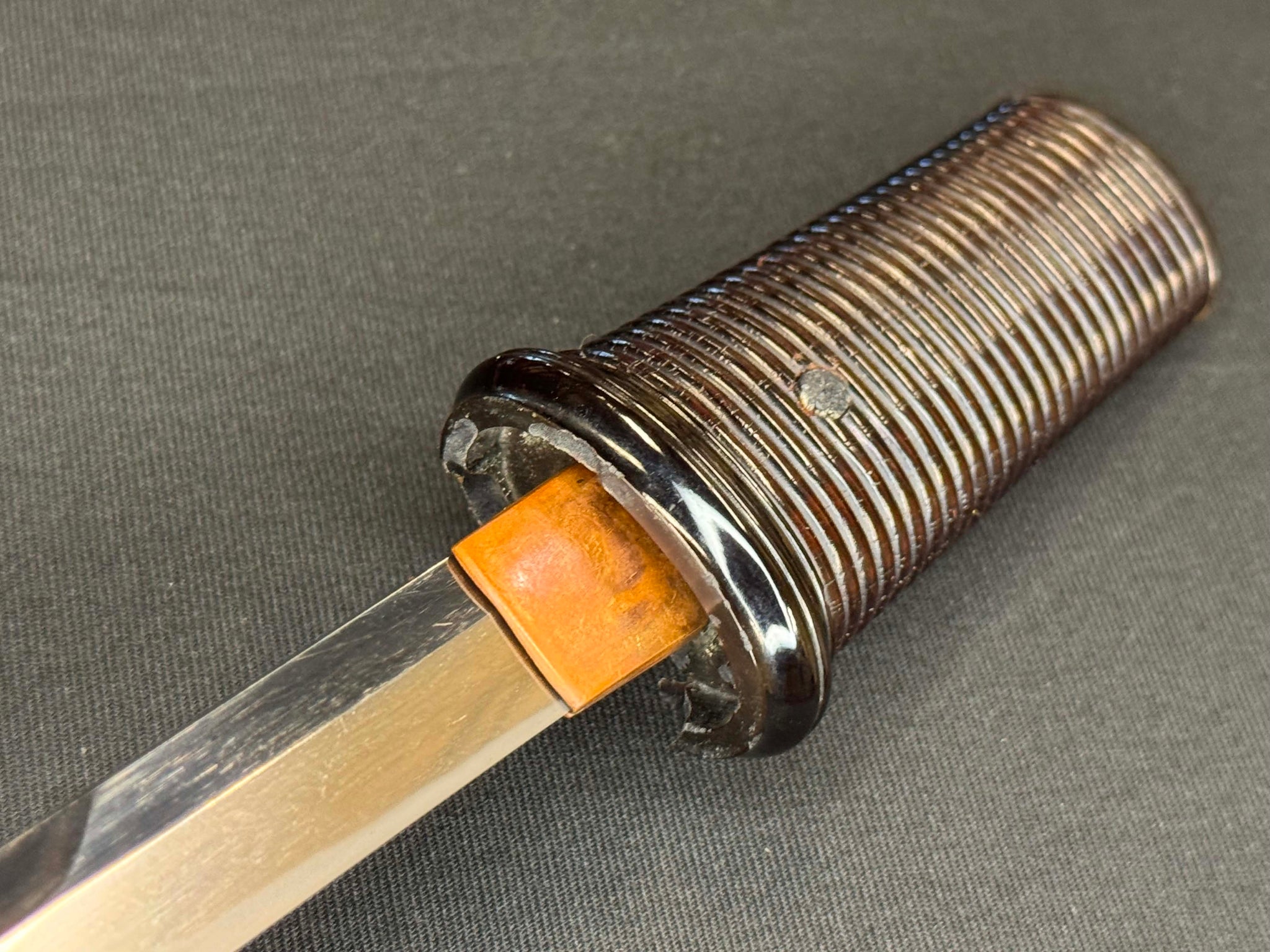 Antique Nihonto - Meiji (100 years old) Tanto in Koshirae, NTHK attributed to Den Kyo Munechika