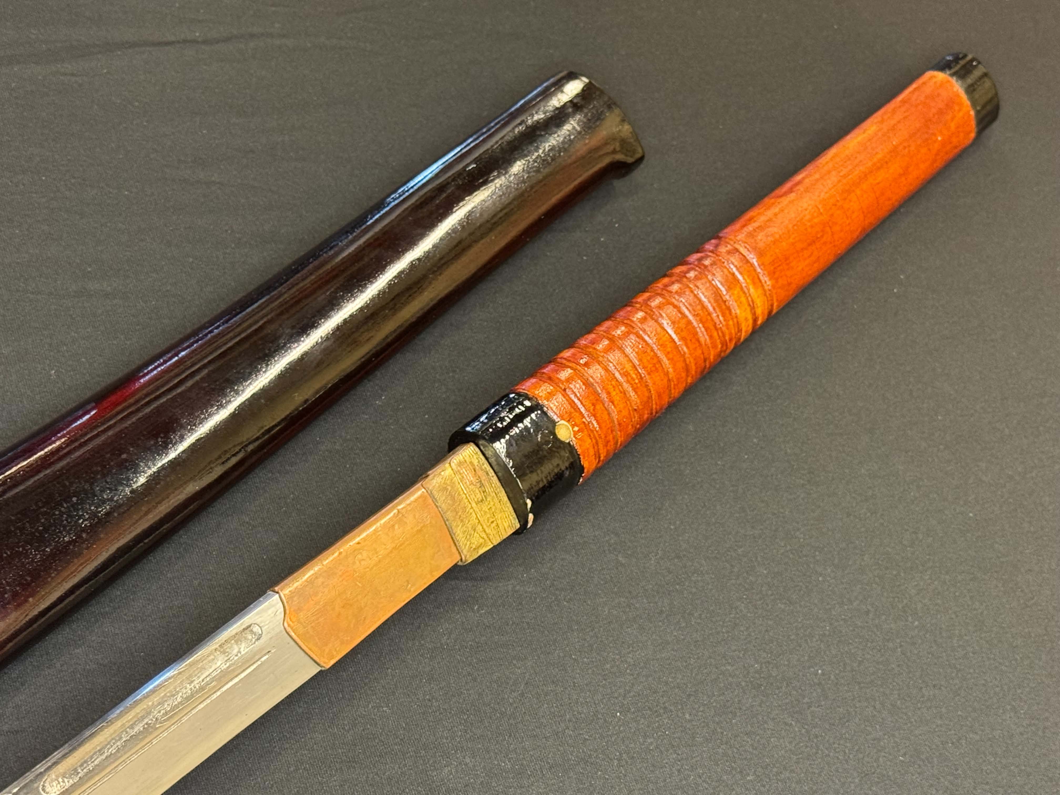 Antique Nihonto - Long Habaki Naginata in Koshirae