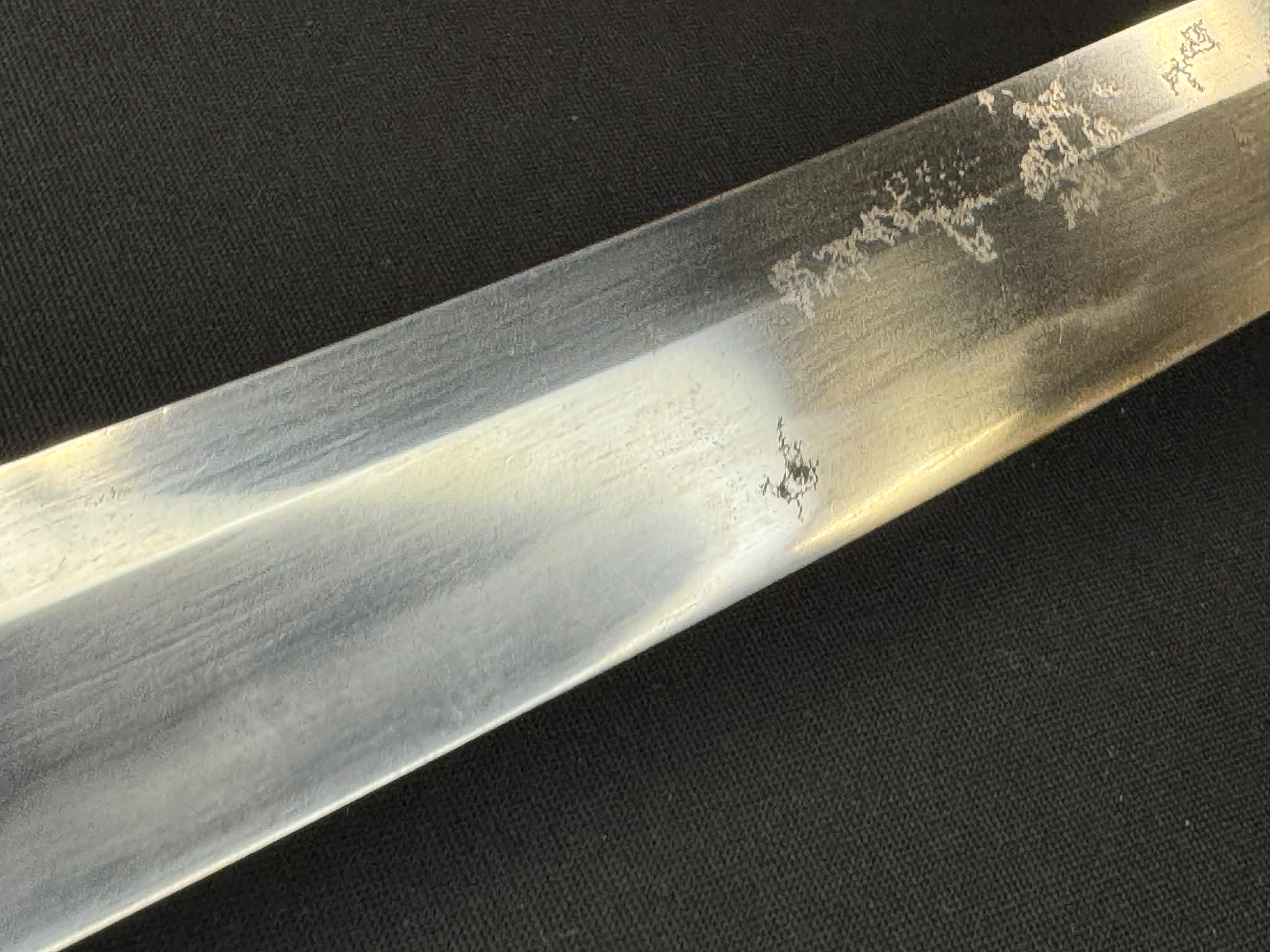 Nihonto - Showato Katana in Tachi Koshirae, Signed Seki Kanemune Saku