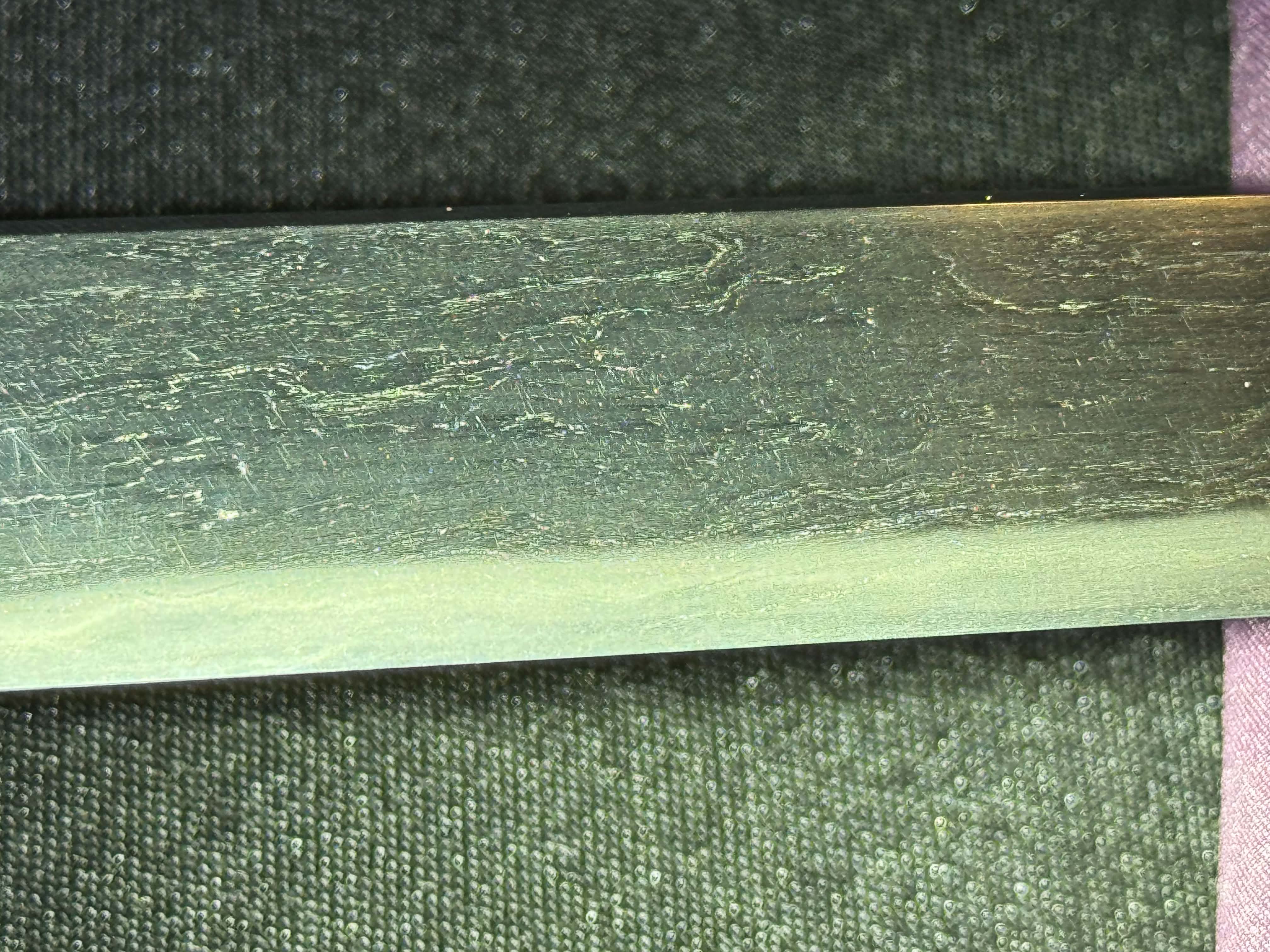 Antique Nihonto - Tanto with prominent jihada in Kaiken Koshirae
