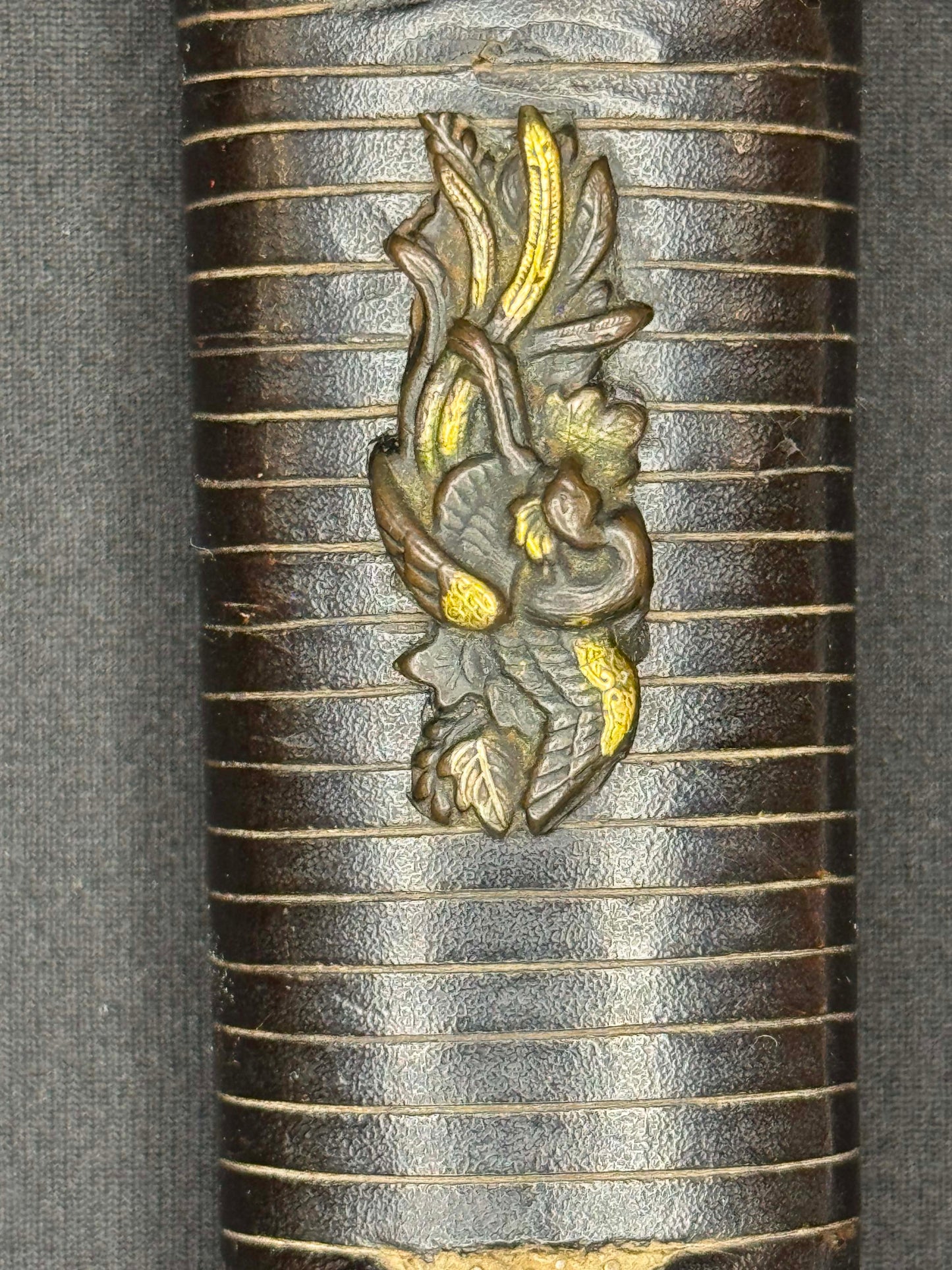 Antique Nihonto - WIDE Naginata Naoshi Wakizashi in Koshirae, signed Chikushu Ju Sa (unverified)