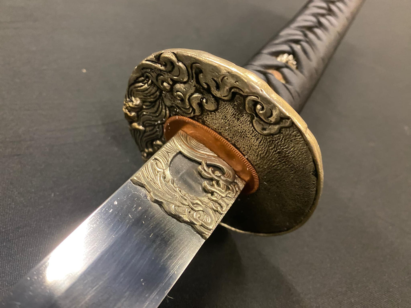 USED REPROFILED TO NIKU BEVEL Cloudhammer Katana - okissaki Silver Dragon - sx105v