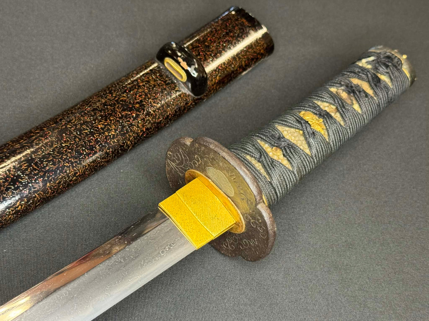 Antique Nihonto - Wakizashi in Koshirae, NBTHK attributed to Fujiwara Takada