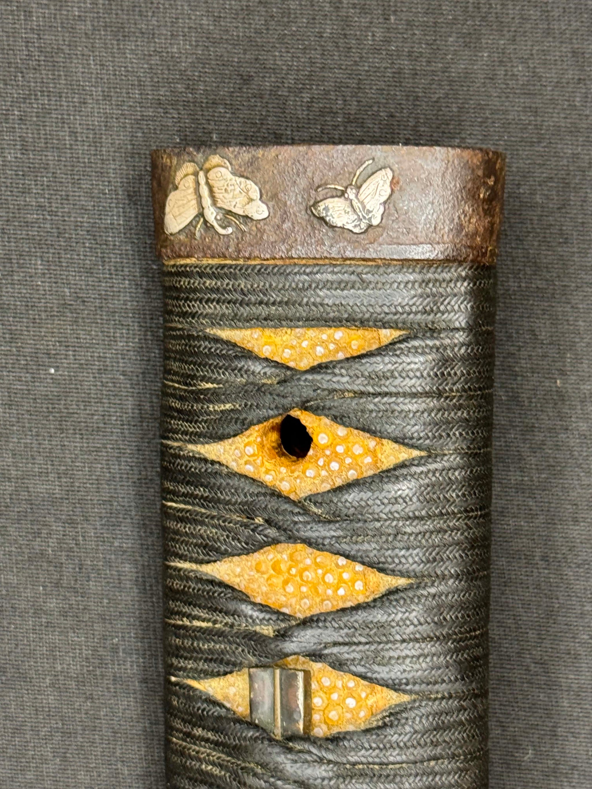 Antique Nihonto - Long Wakizashi in Butterfly Koshirae