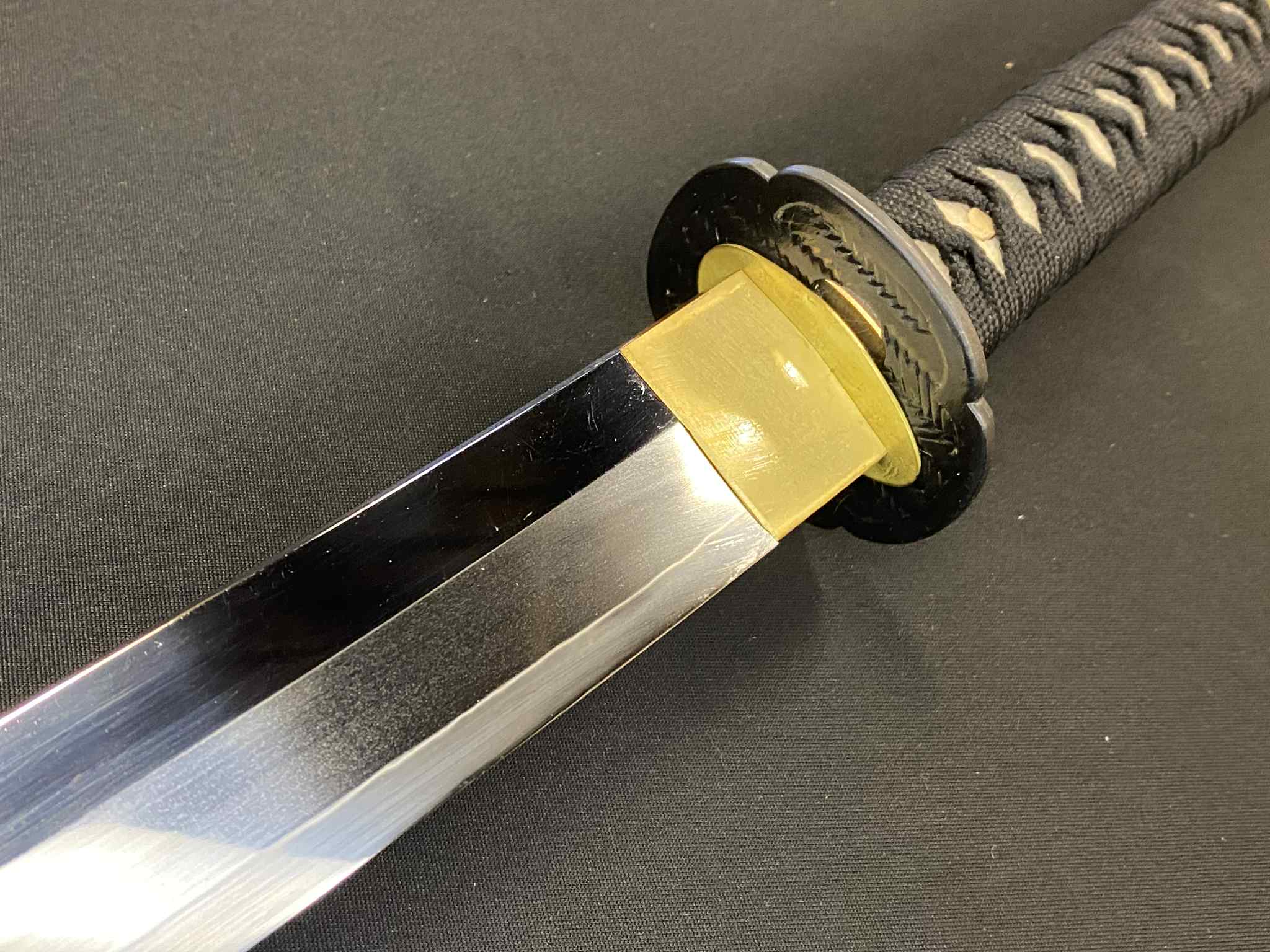 Legacy Steel Shobu Katana - Rustic Bamboo - 1095 clay temper, pearskin polish