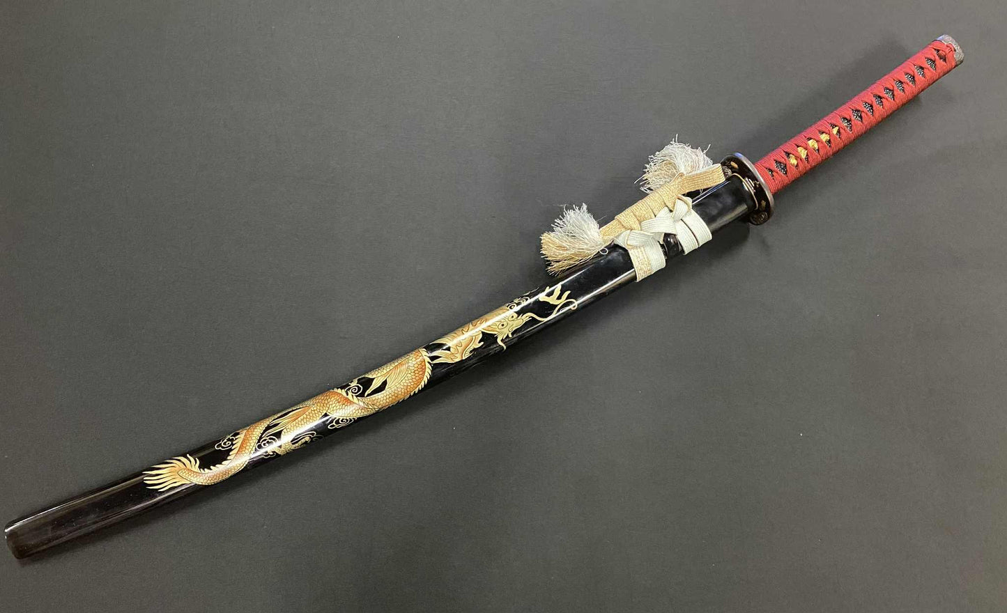 Phoenix Armory Katana - Crimson Dragon - T10 Clay Tempered Okissaki
