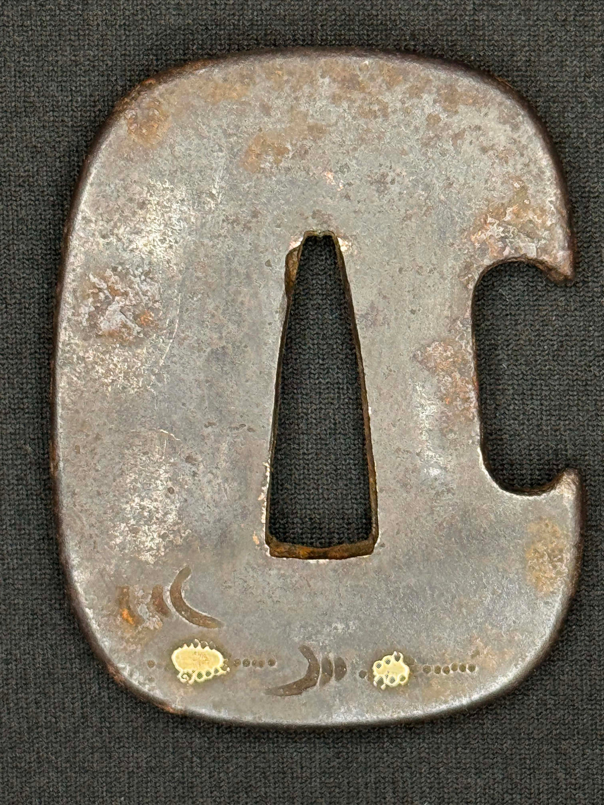 Antique Nihonto - Wakizashi with koshirae, Tsunagigaki attributed to Shimosaka