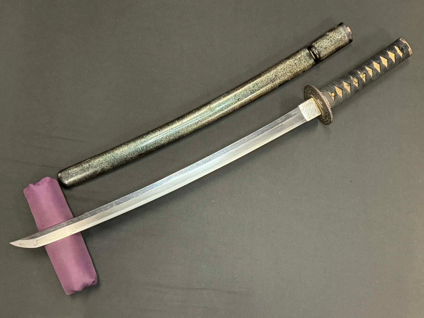 Antique Nihonto - Wakizashi in Koshirae with Dragon Nanban Tsuba
