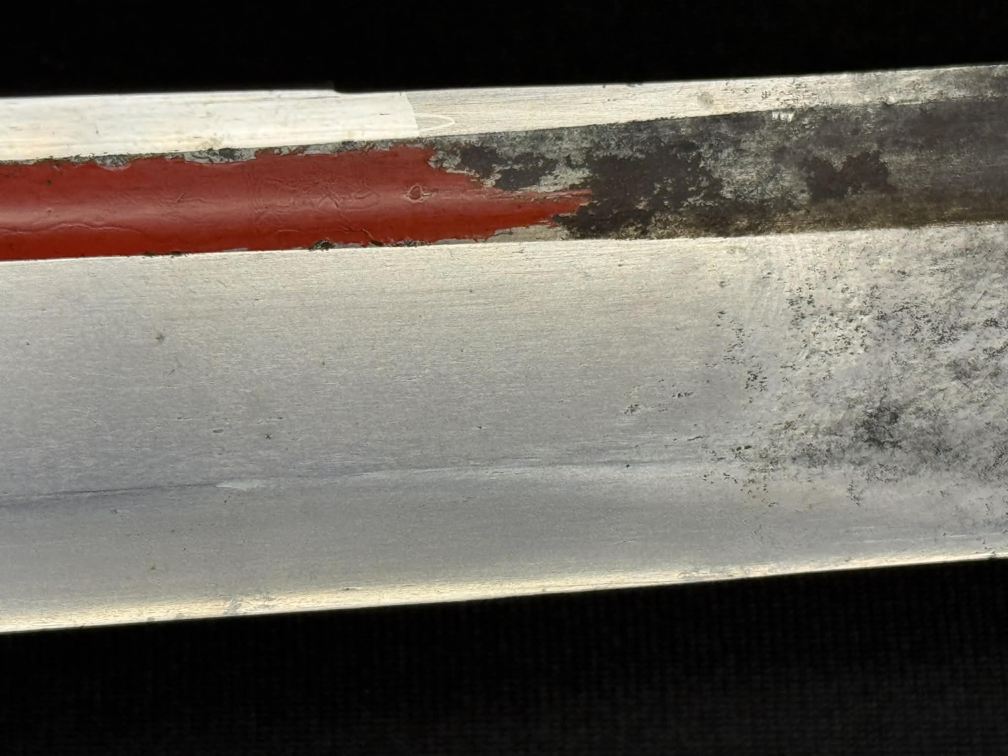 Antique Nihonto - Naginata Naoshi Katakiriha Wakizashi in Shirasaya - signed Echizen no Kuni Ju Kanetane (unverified)