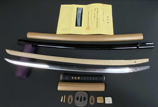 Antique Nihonto - Katateuchi with Katana Koshirae - NBTHK Attributed to Dotanuki - Late Muromachi (450 years ago)