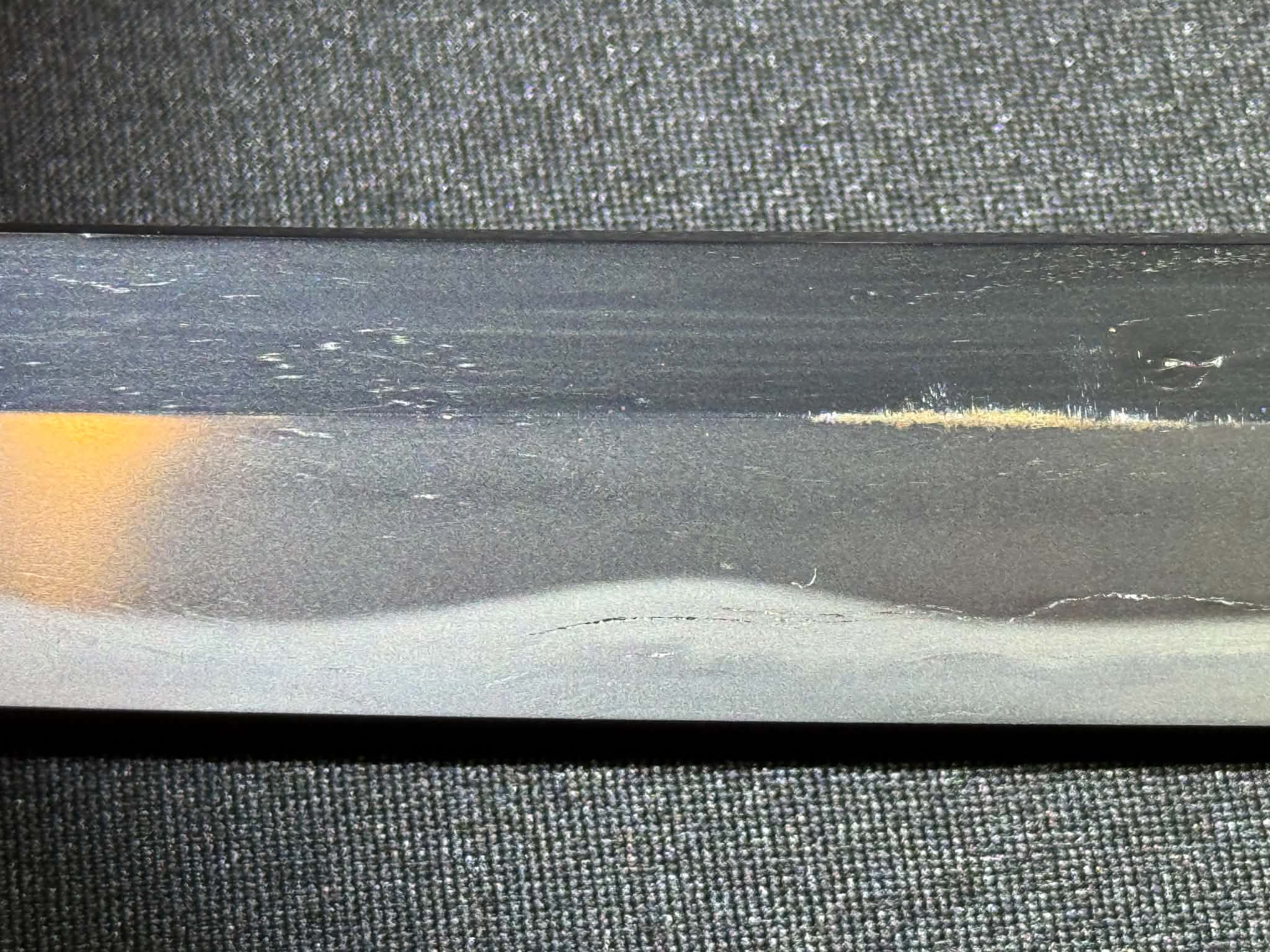 Antique Nihonto - Possible BATTLE DAMAGE Katana in Tachi Koshirae, signed Kunimune (unverified)