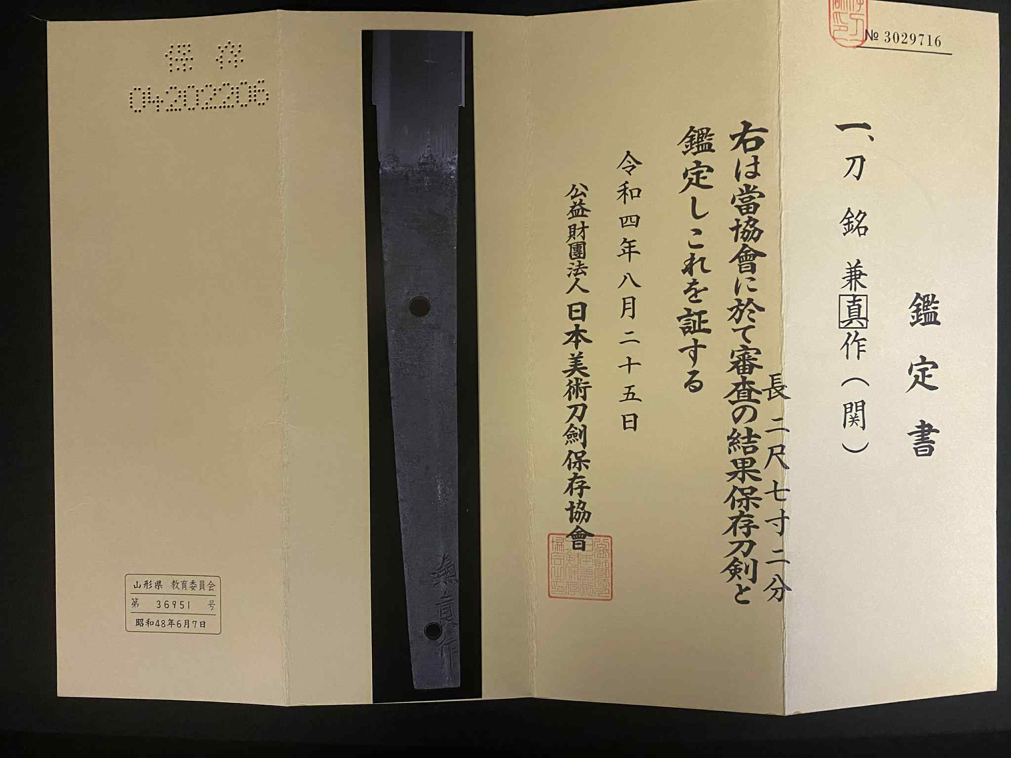 Antique Nihonto - Very Long Katana in Koshirae - Muromachi Period (About 500 years old) - signed Kanenao Saku, NBTHK Certified