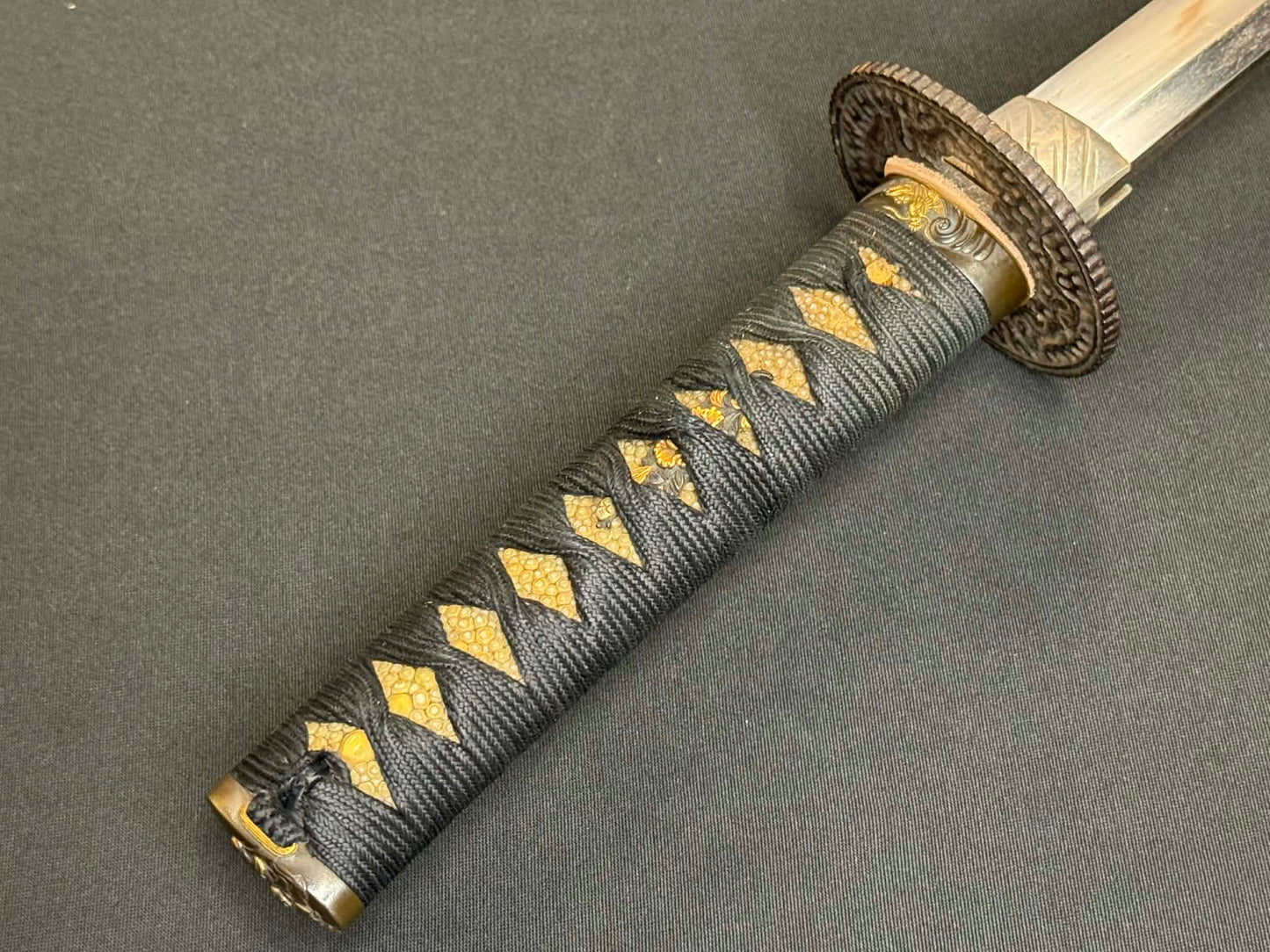 Antique Nihonto - Wakizashi in Koshirae with Dragon Nanban Tsuba