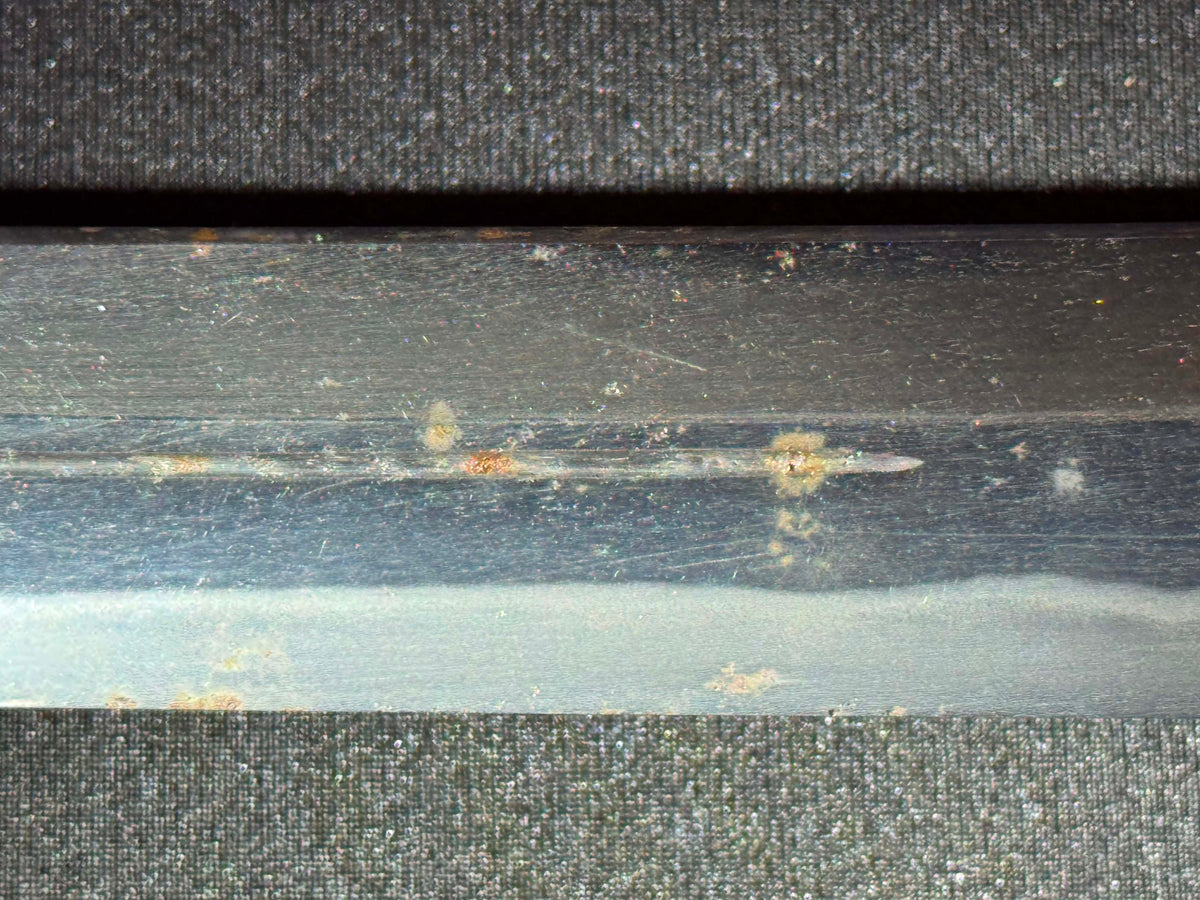 Antique Nihonto - Naginata Naoshi Wakizashi in Shirasaya, signed Soshu Ise Daijo (unverified)