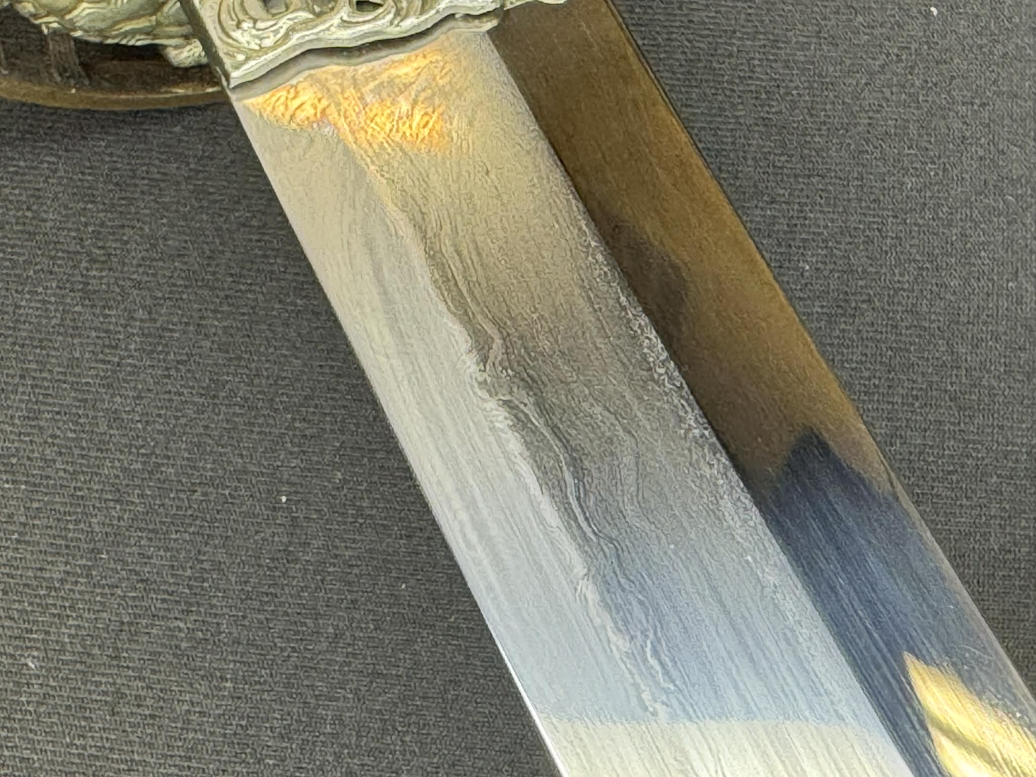 Phoenix Armory Craftsman Elite Katana - Snapping Turtle forge-folded Orishigane/Tamahagane