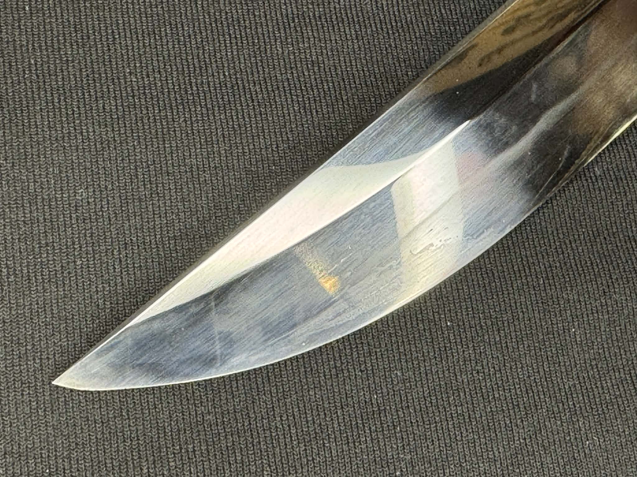 Legacy Steel Dark Oni Iris Reaper Wakizashi  - 1095 Clay Tempered shobu Zukuri Suguha