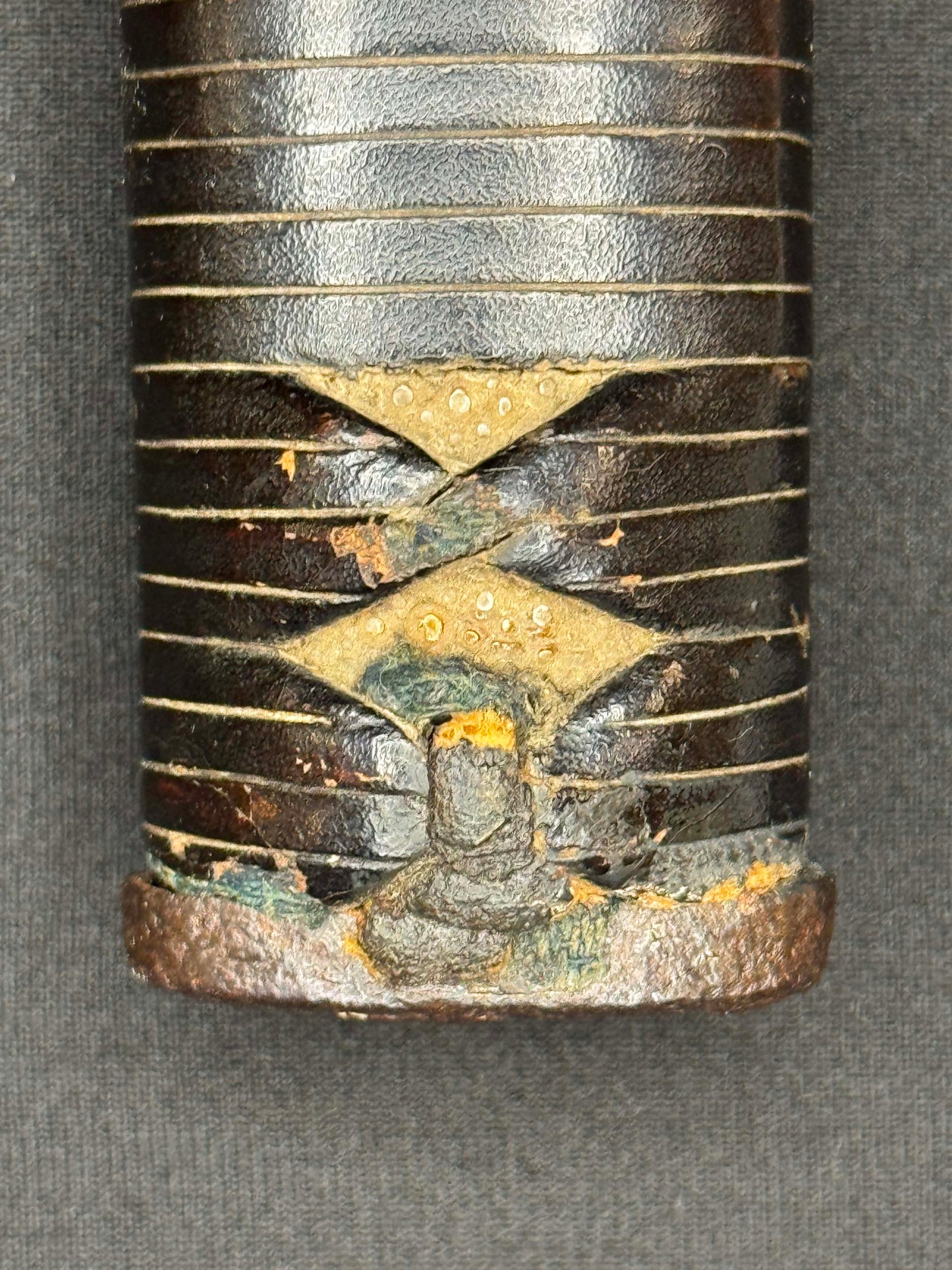 Antique Nihonto - WIDE Naginata Naoshi Wakizashi in Koshirae, signed Chikushu Ju Sa (unverified)